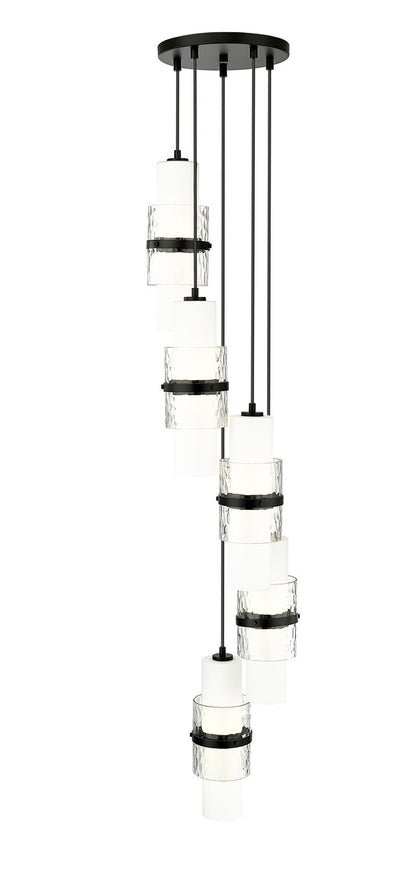 Z-Lite Cayden 5 Light Chandelier in Matte Black 1946P-5R-MB