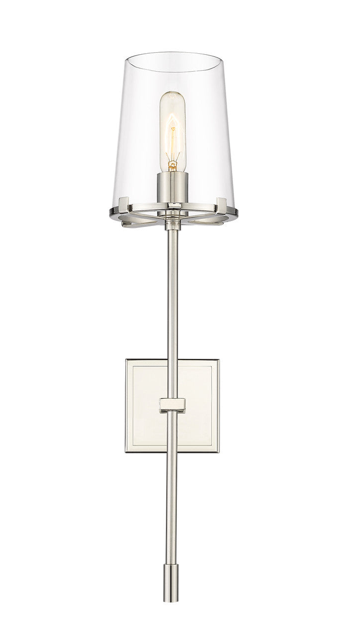 Z-Lite Callista 1 Light Wall Sconce in Polished Nickel 3032-1S-PN