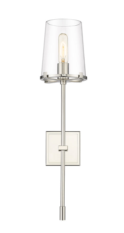 Z-Lite Callista 1 Light Wall Sconce in Polished Nickel 3032-1S-PN