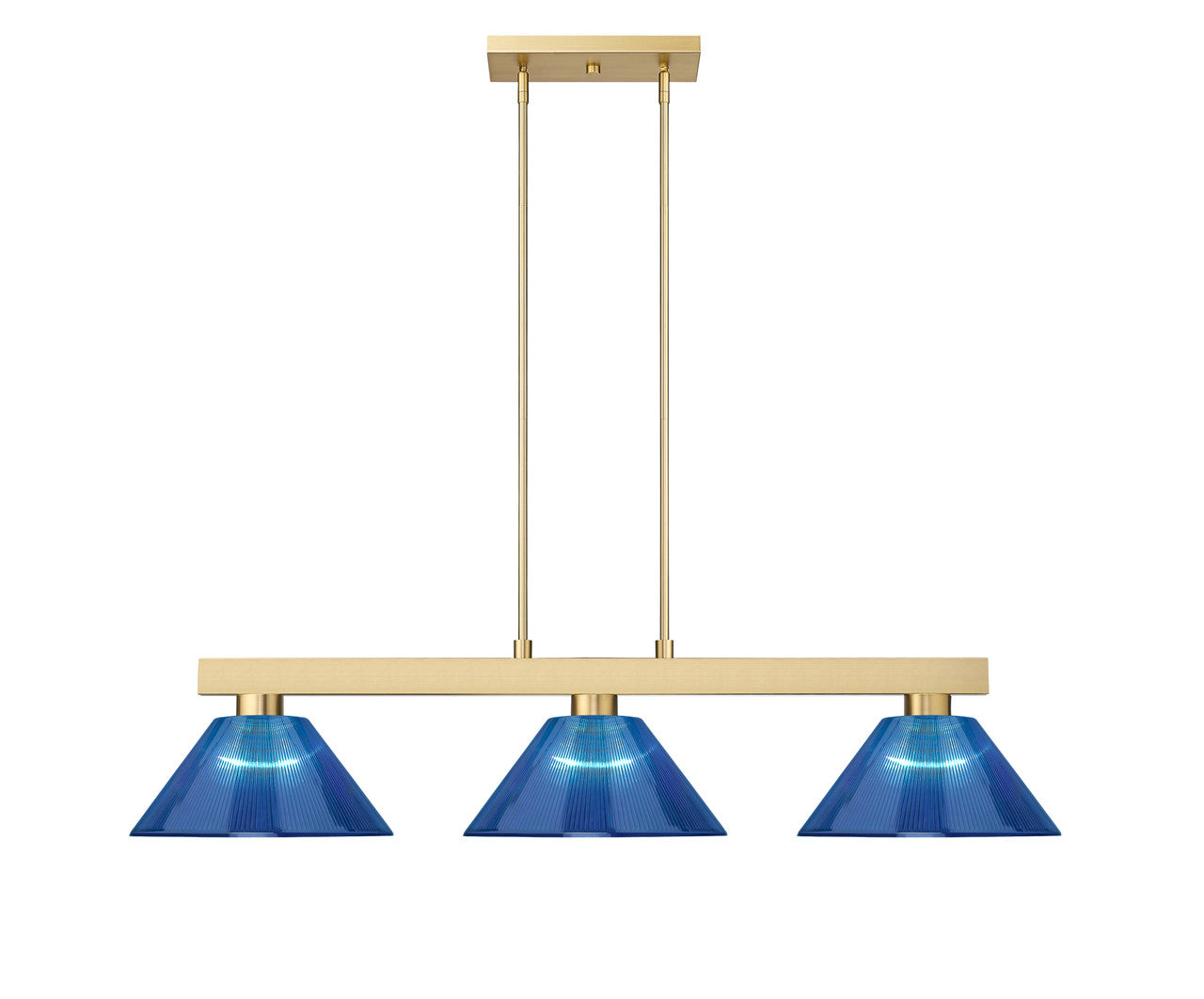 Z-Lite Cobalt 3 Light Billiard in Modern Gold 152MGLD-ARDB