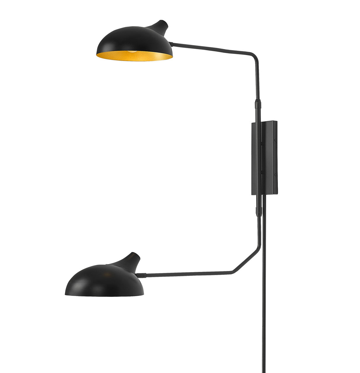 Z-Lite Bellamy 2 Light Wall Sconce in Matte Black 1942-2S-MB