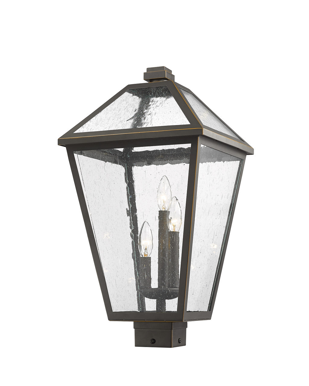 Z-Lite Talbot 3 Light Outdoor Post Mount Fixture in Oil Rubbed Bronze 579PHXLS-ORB