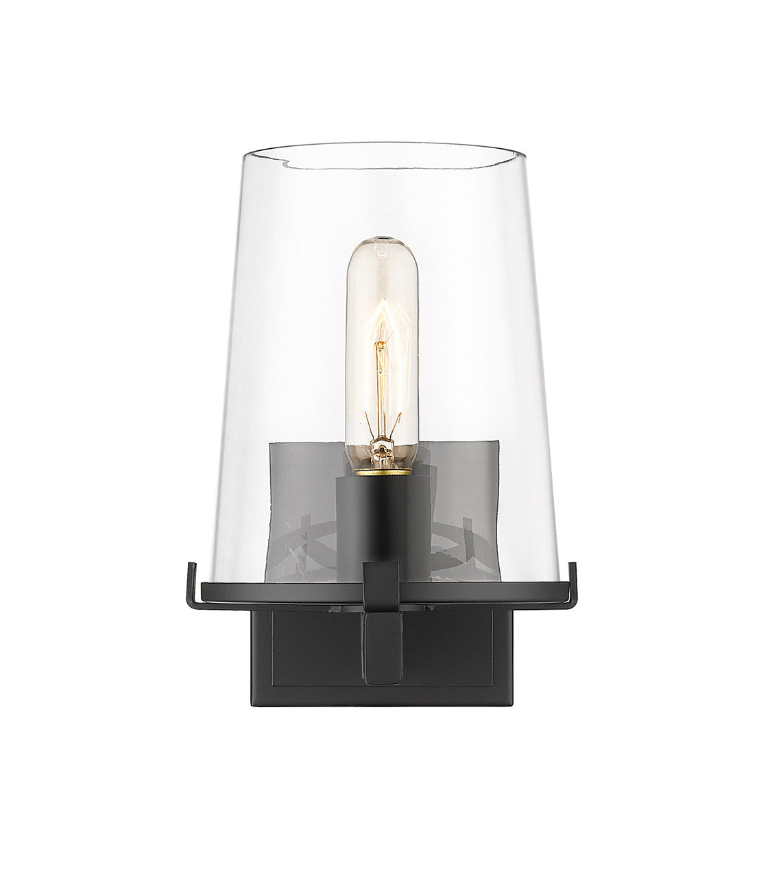 Z-Lite Callista 1 Light Wall Sconce in Matte Black 3032-1V-MB