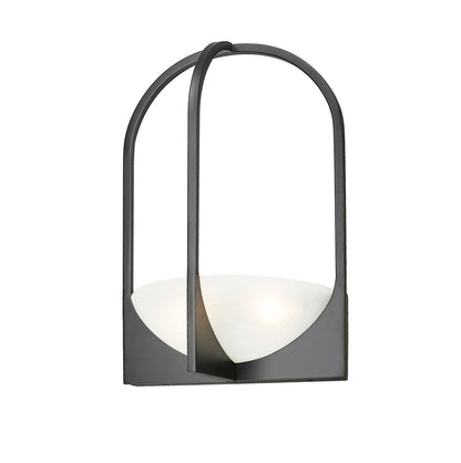 Z-Lite Devon 2 Light Wall Sconce in Matte Black 1947-2S-MB