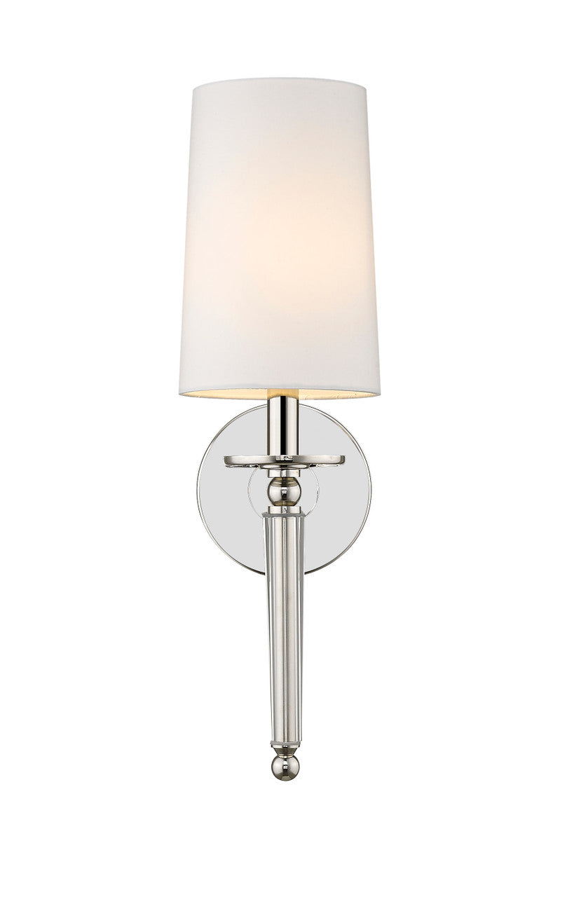 Z-Lite Avery 1 Light Wall Sconce in Polished Nickel 810-1S-PN