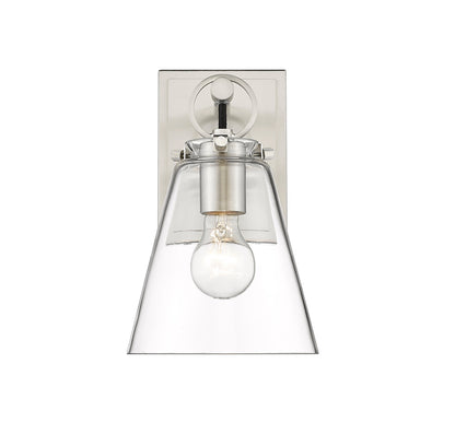 Z-Lite Harper 1 Light Wall Sconce in Brushed Nickel 483-1S-BN