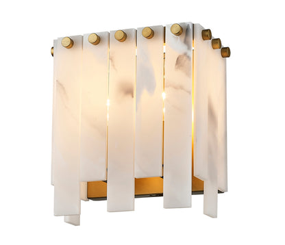 Z-Lite Viviana 2 Light Wall Sconce in Rubbed Brass 345-2S-RB