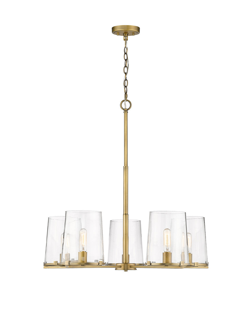 Z-Lite Callista 5 Light Chandelier in Rubbed Brass 3032-5RB