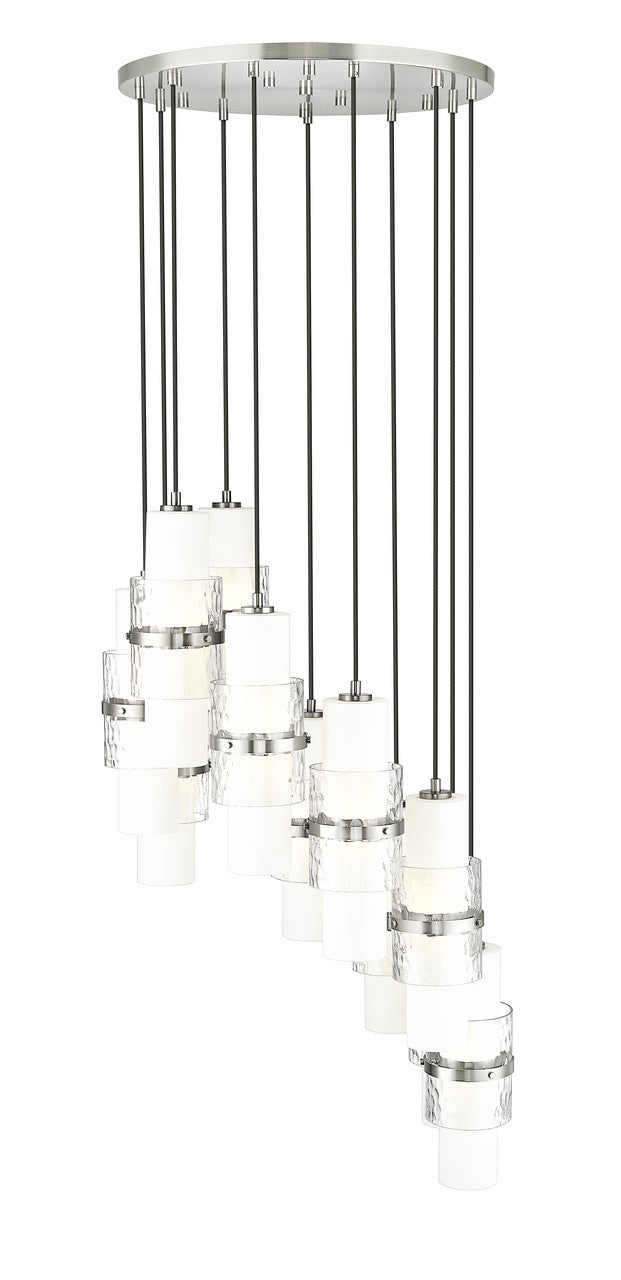 Z-Lite Cayden 11 Light Chandelier in Brushed Nickel 1946P-11R-BN