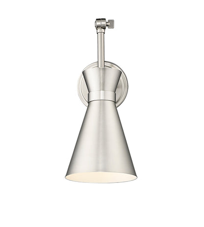 Z-Lite Soriano 1 Light Wall Sconce in Brushed Nickel 351S-BN