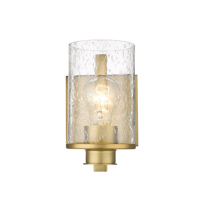 Z-Lite Beckett 1 Light Wall Sconce in Olde Brass 492-1S-OBR