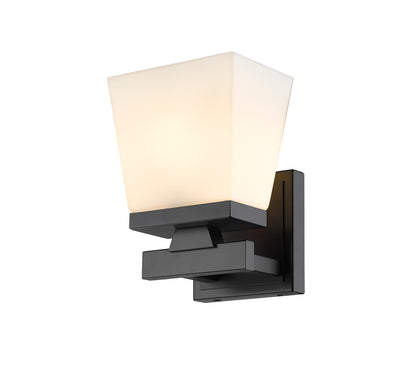 Z-Lite Astor 1 Light Wall Sconce in Matte Black 1937-1S-MB