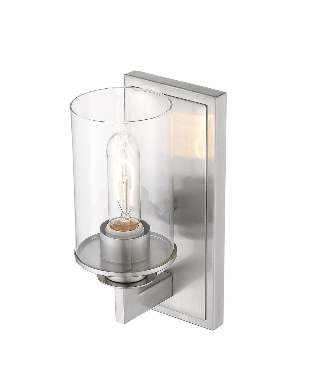 Z-Lite Savannah 1 Light Wall Sconce in Brushed Nickel 462-1S-BN