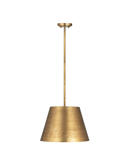 Z-Lite Maddox 1 Light Chandelier in Rubbed Brass 6013-18RB