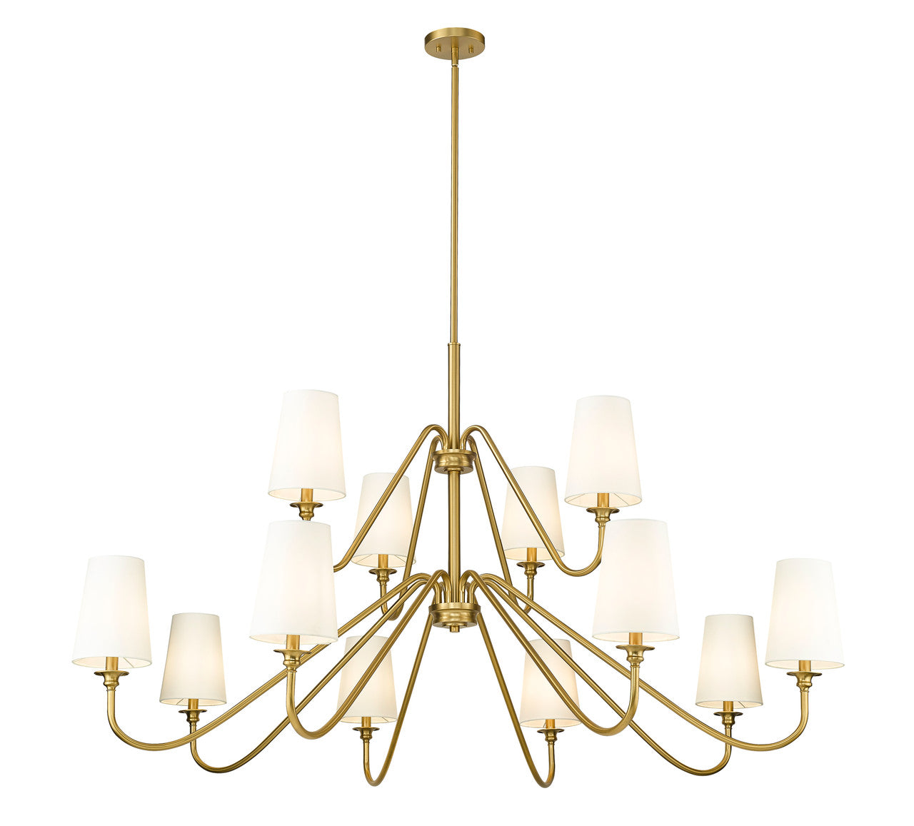 Z-Lite Gianna 12 Light Chandelier in Modern Gold 7509-12-60MGLD