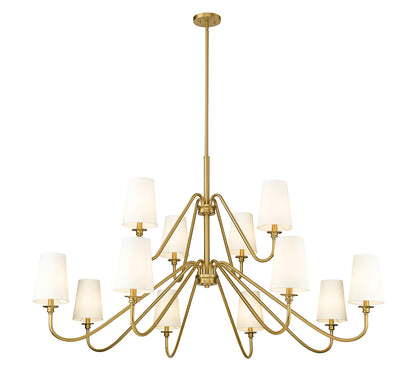 Z-Lite Gianna 12 Light Chandelier in Modern Gold 7509-12-60MGLD