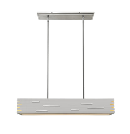 Z-Lite Loek 1 Light Chandelier in Brushed Nickel 332-34BN-LED