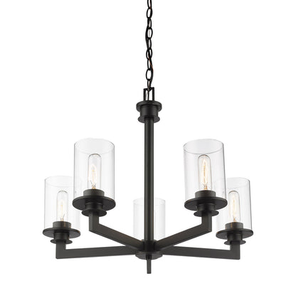 Z-Lite Savannah 5 Light Chandelier in Bronze 462-5BRZ