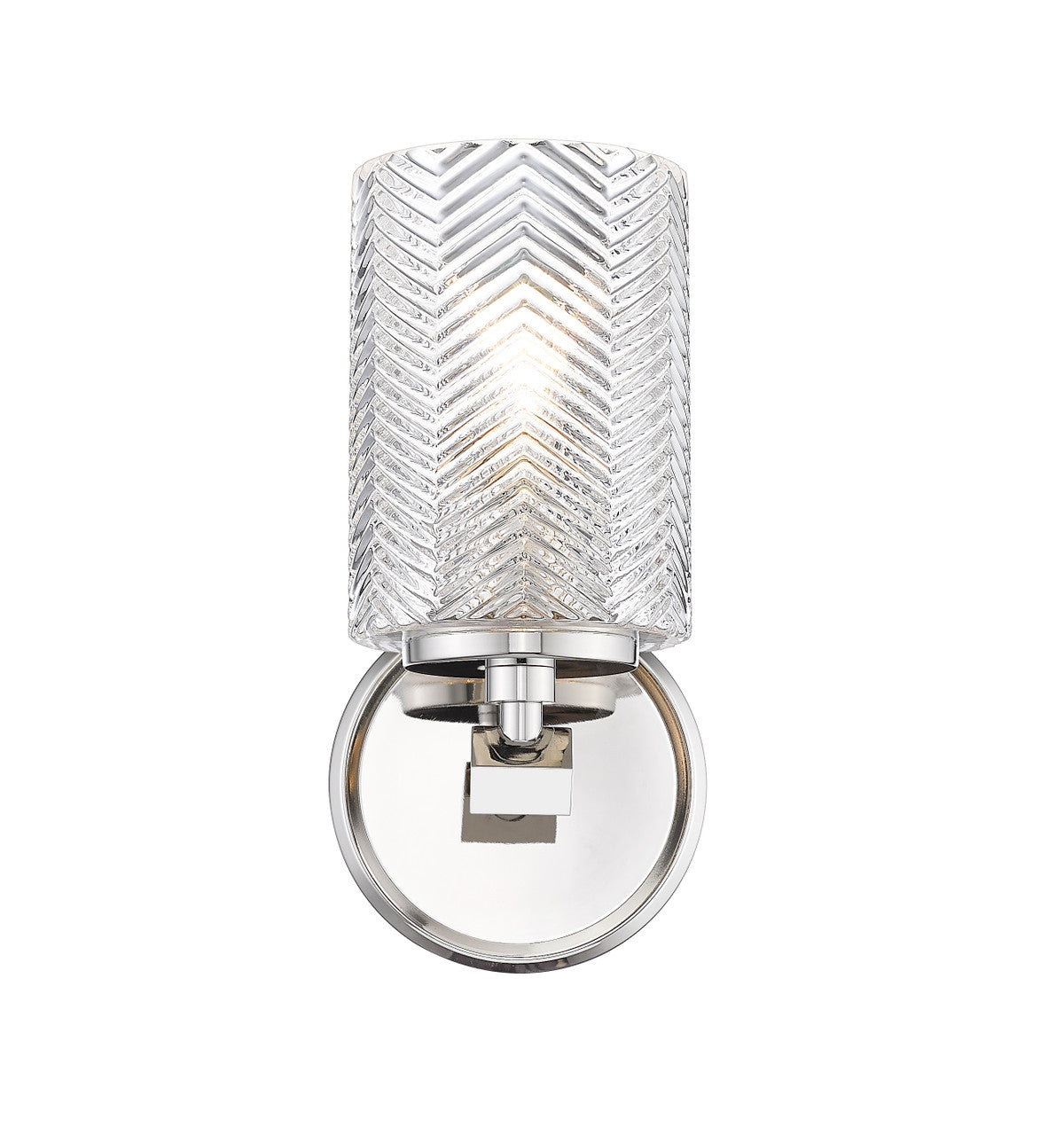 Z-Lite Dover Street 1 Light Wall Sconce in Polished Nickel 1934-1S-PN