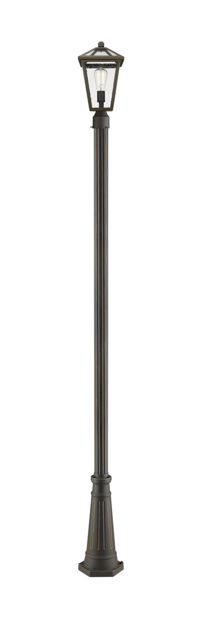 Z-Lite Talbot 1 Light Outdoor Post Mounted Fixture in Oil Rubbed Bronze 579PHMR-519P-ORB