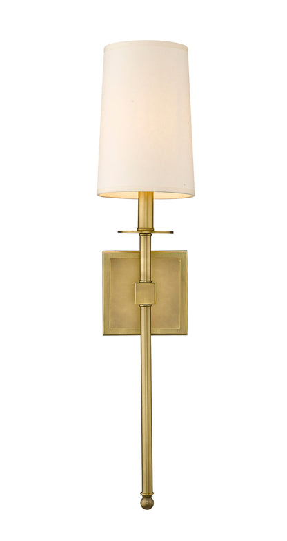 Z-Lite Camila 1 Light Wall Sconce in Rubbed Brass 811-1S-RB