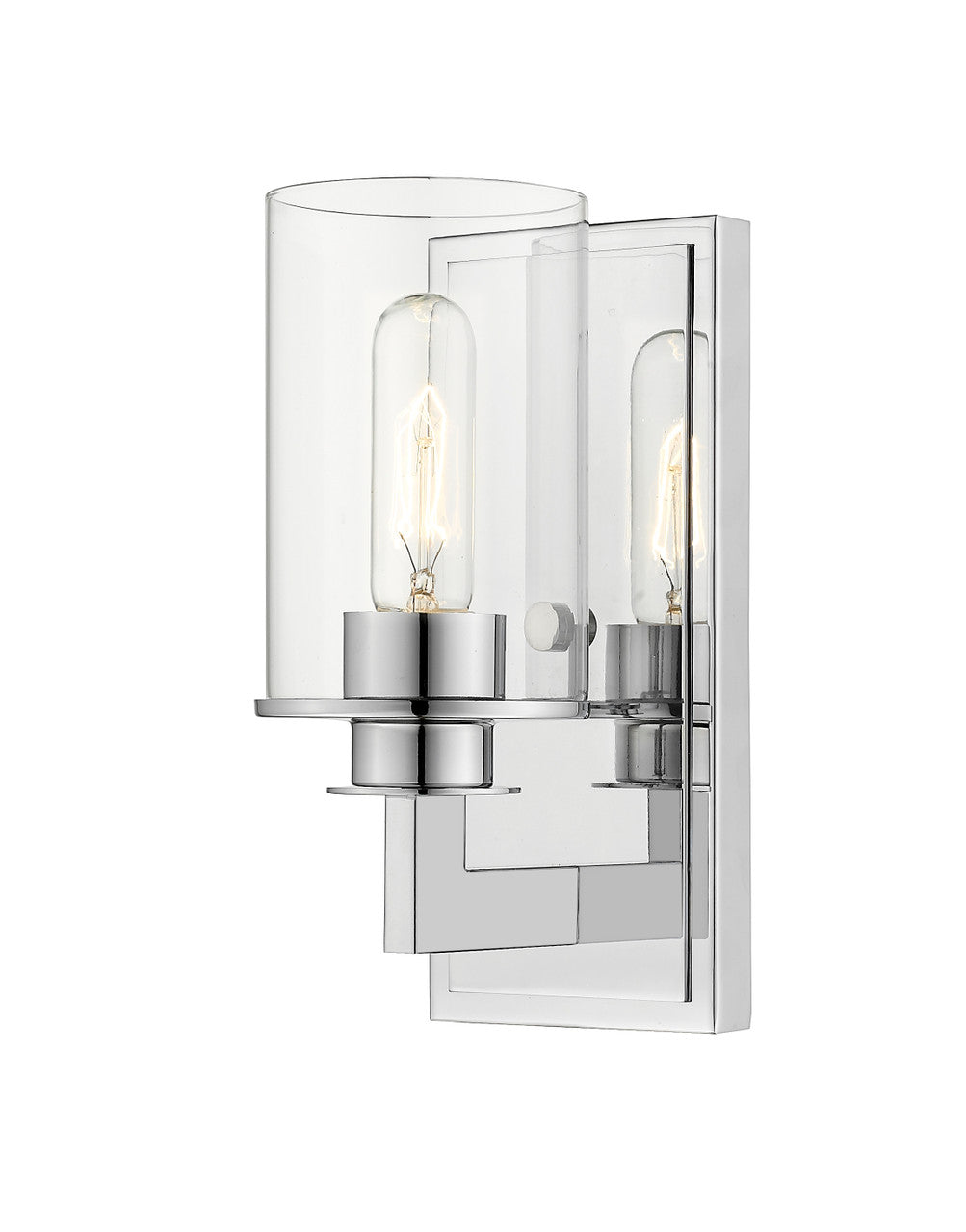 Z-Lite Savannah 1 Light Wall Sconce in Chrome 462-1S-CH