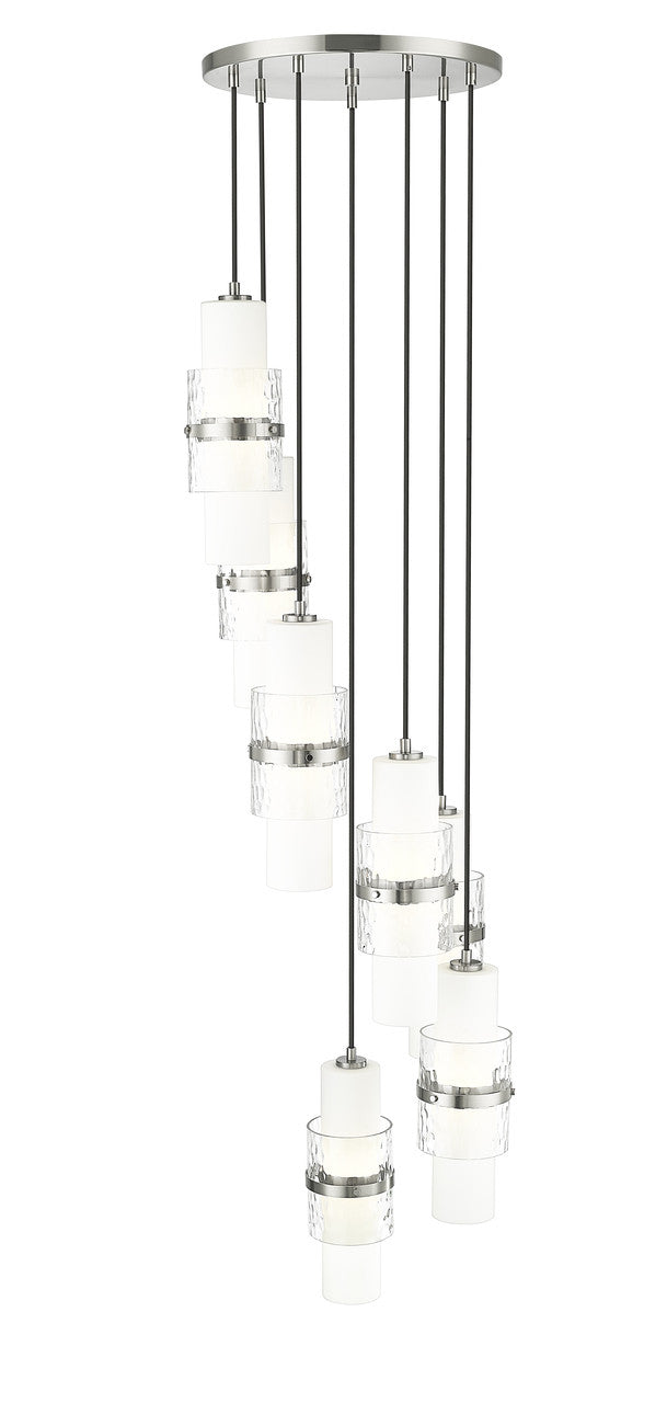 Z-Lite Cayden 7 Light Chandelier in Brushed Nickel 1946P-7R-BN