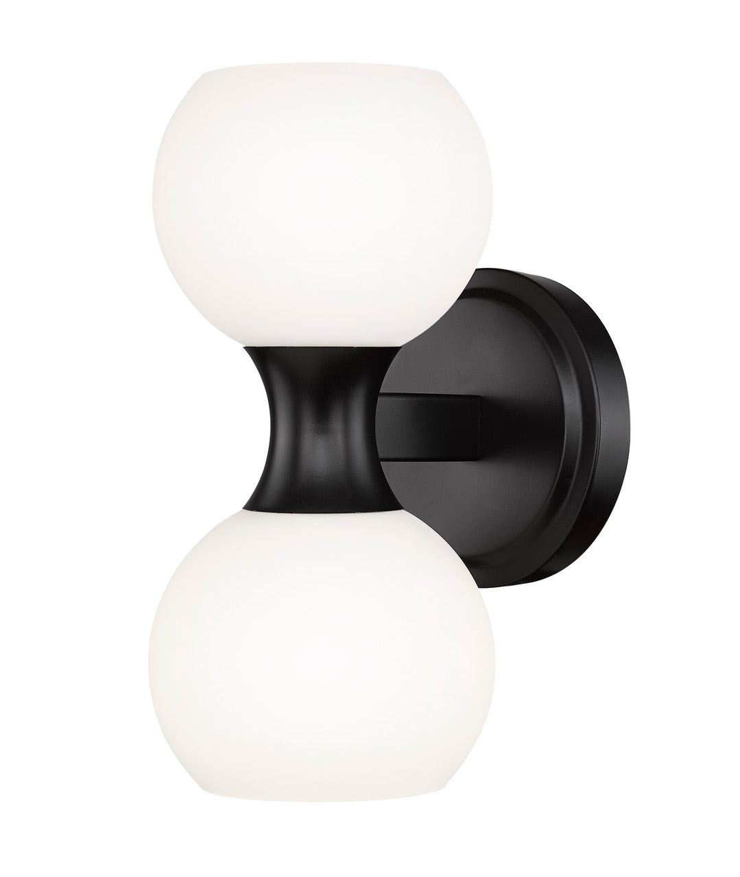 Z-Lite Artemis 2 Light Wall Sconce in Matte Black 494-2S-MB