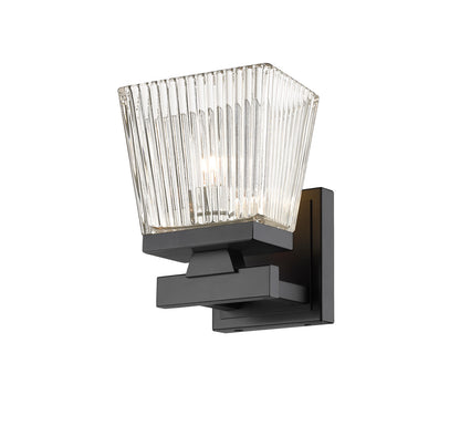 Z-Lite Astor 1 Light Wall Sconce in Matte Black 1936-1S-MB