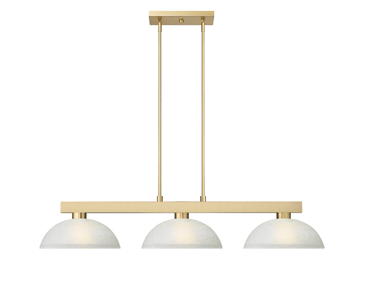 Z-Lite Cobalt 3 Light Billiard in Modern Gold 152MGLD-DWL14