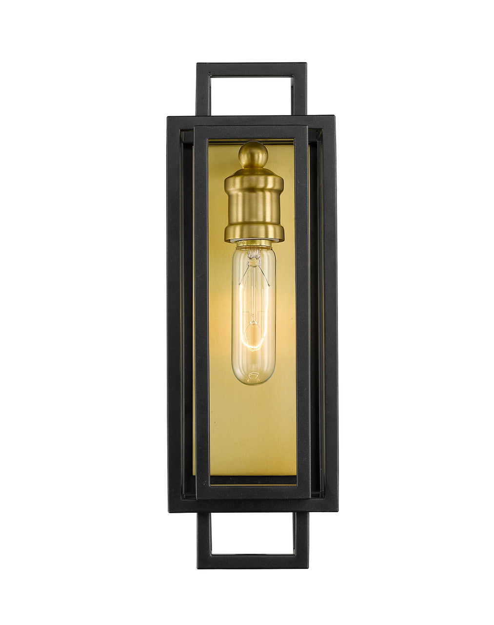 Z-Lite Titania 1 Light Wall Sconce in Bronze + Olde Brass 454-1S-BRZ-OBR