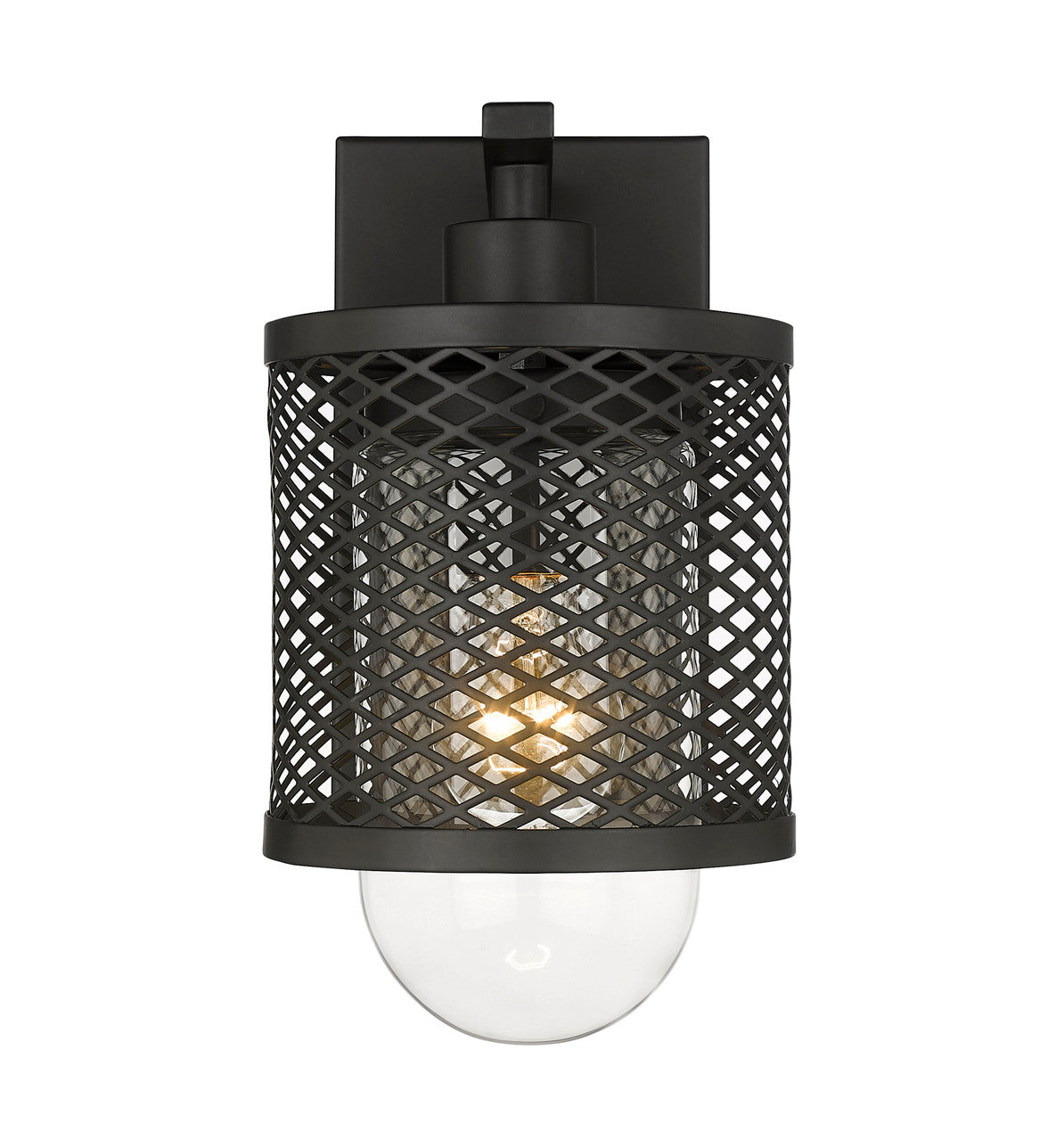 Z-Lite Kipton 1 Light Wall Sconce in Matte Black 3037-1S-MB