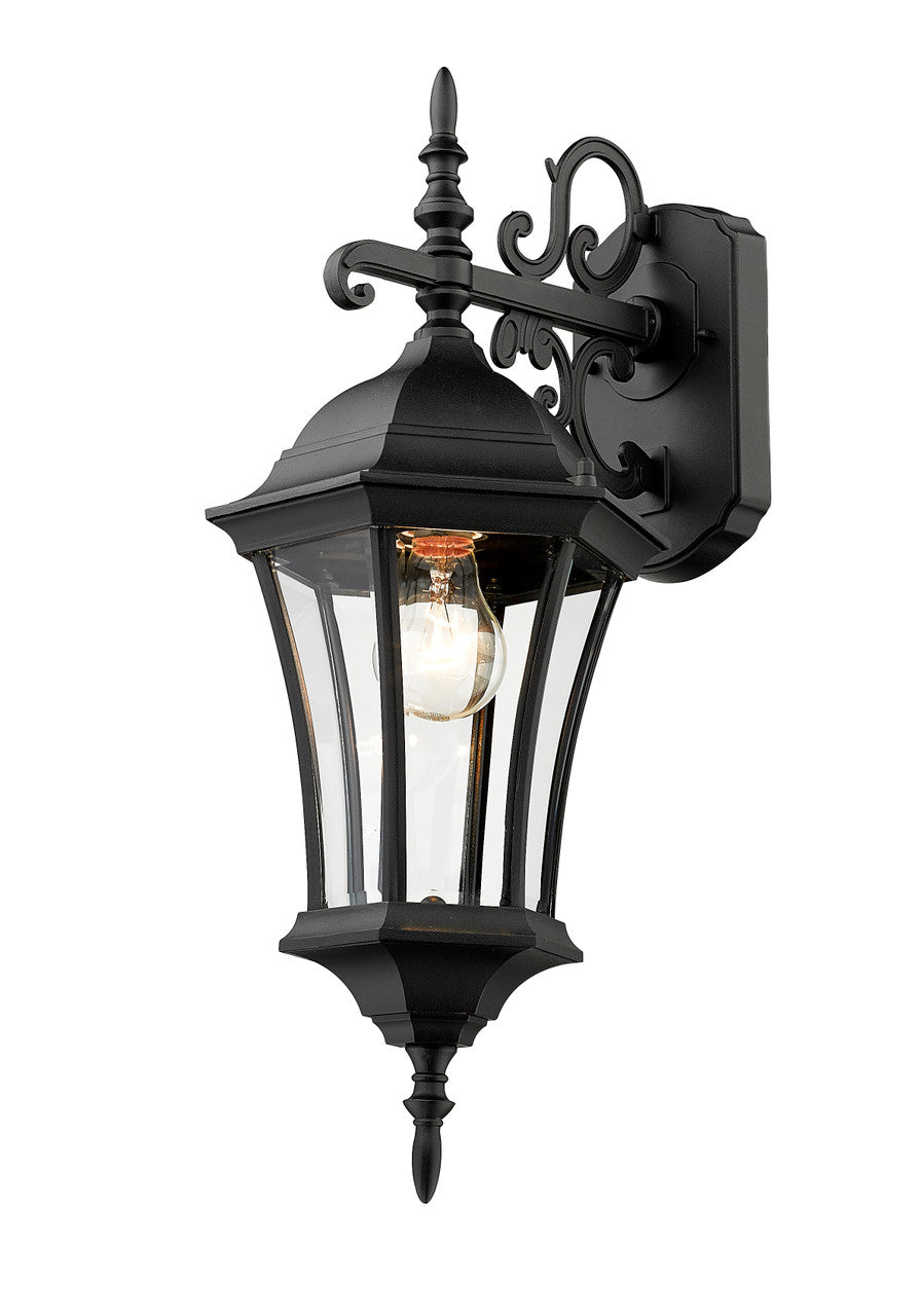 Z-Lite Wakefield 1 Light Outdoor Wall Light in Black 522S-BK