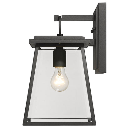 Z-Lite Broughton 1 Light Outdoor Wall Light in Black 521S-BK