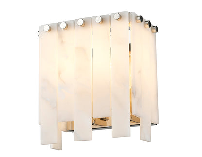 Z-Lite Viviana 2 Light Wall Sconce in Polished Nickel 345-2S-PN