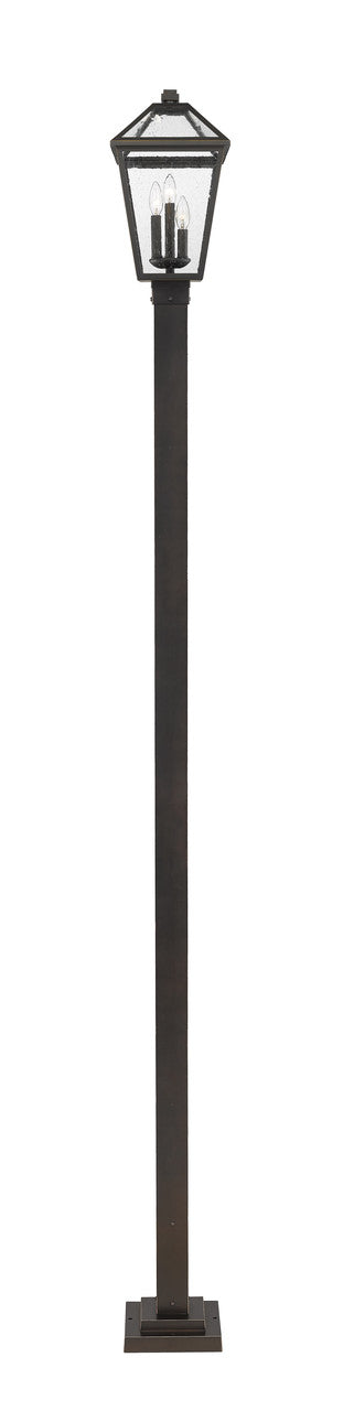 Z-Lite Talbot 3 Light Outdoor Post Mounted Fixture in Oil Rubbed Bronze 579PHBS-536P-ORB