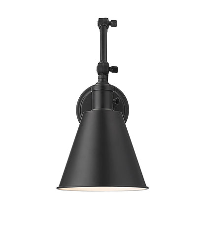 Z-Lite Gayson 1 Light Wall Sconce in Matte Black 349S-MB