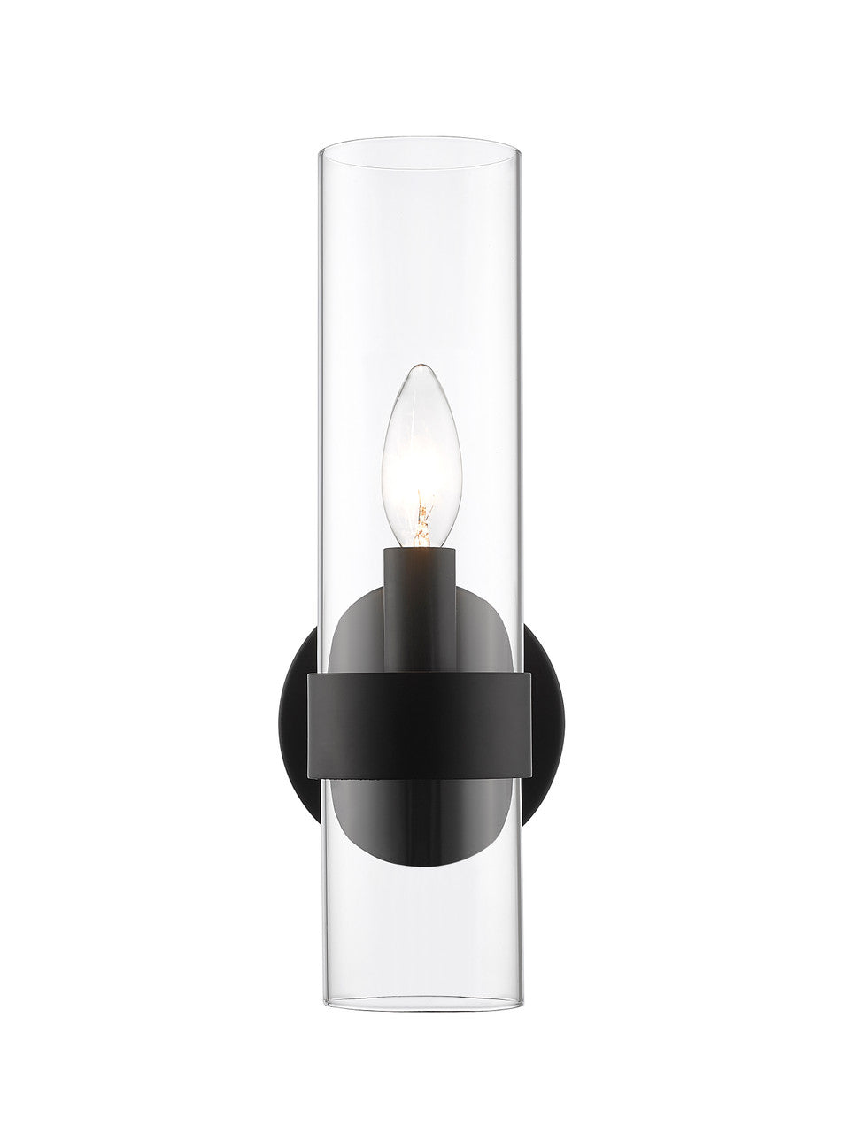 Z-Lite Datus 1 Light Wall Sconce in Matte Black 4008-1S-MB