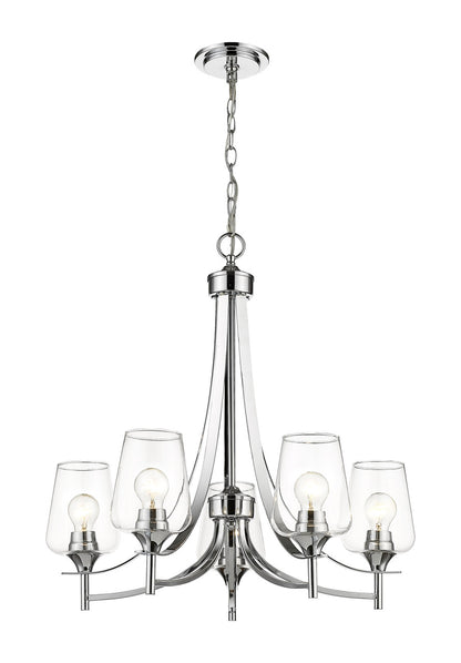 Z-Lite Joliet 5 Light Chandelier in Chrome 473-5CH