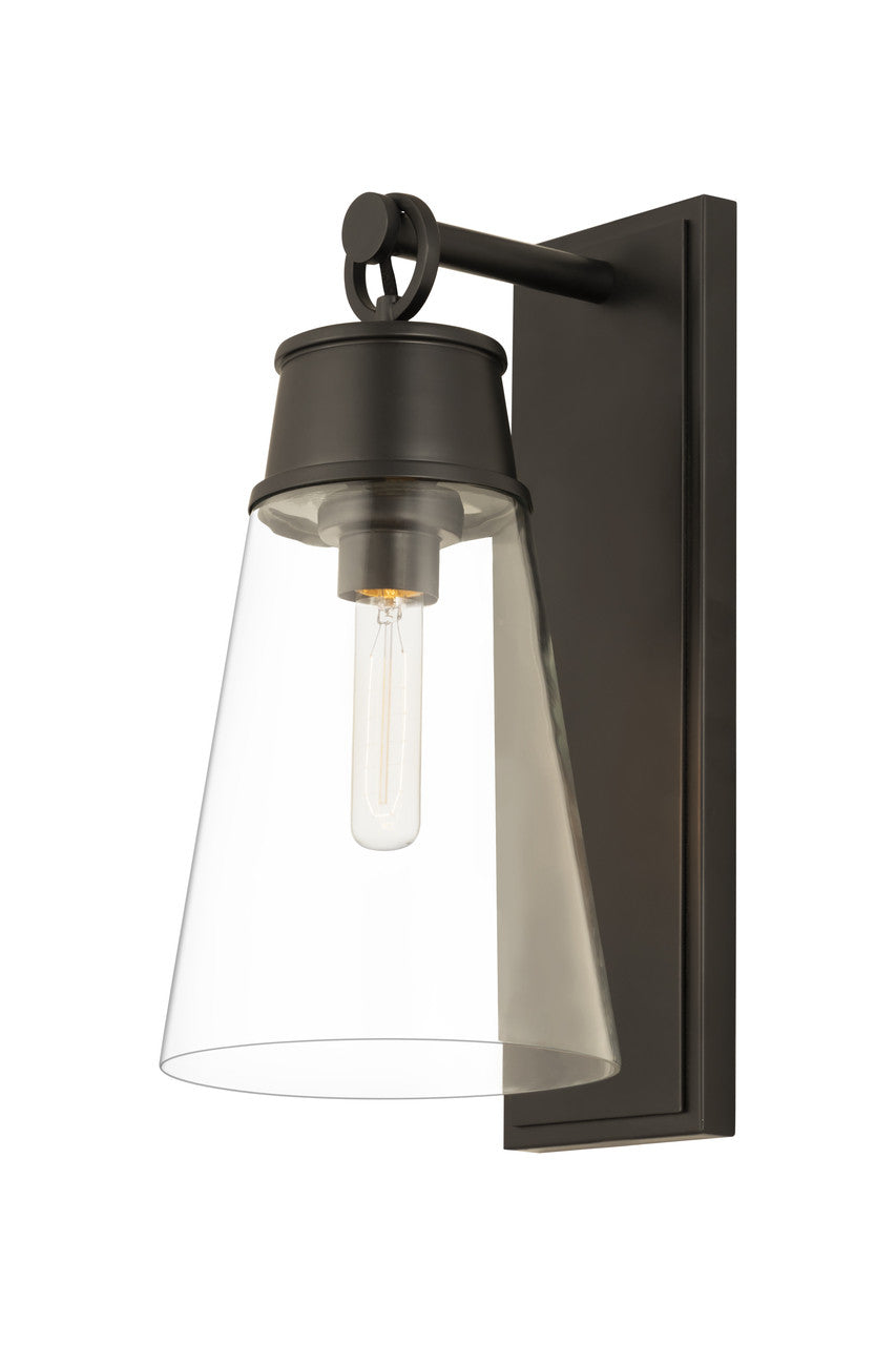 Z-Lite Wentworth 1 Light Wall Sconce in Matte Black 2300-1SL-MB