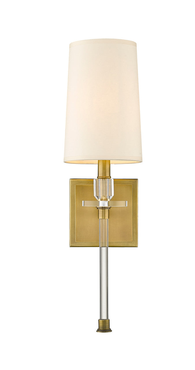 Z-Lite Sophia 1 Light Wall Sconce in Rubbed Brass 803-1S-RB