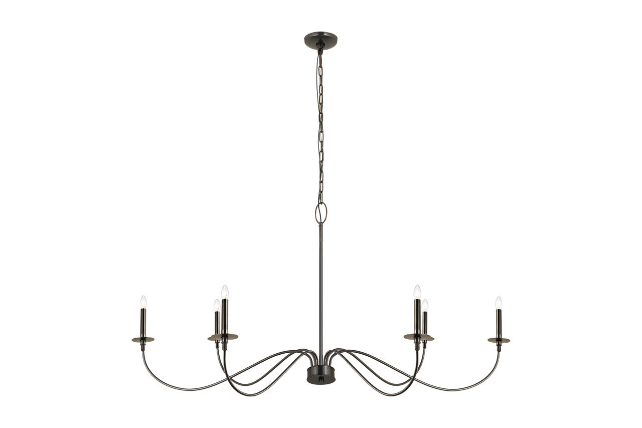 Z-Lite Arrington 6 Light Chandelier in Plated Bronze 2301-63BP