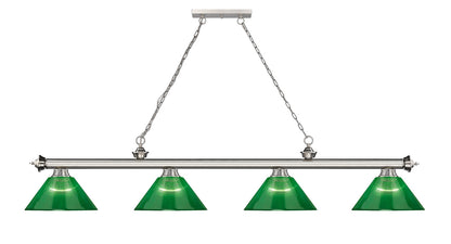 Z-Lite Cordon 4 Light Billiard in Brushed Nickel 2306-4BN-ARG