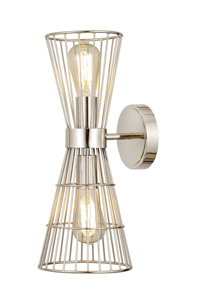 Z-Lite Alito 2 Light Wall Sconce in Polished Nickel 6015-2S-PN