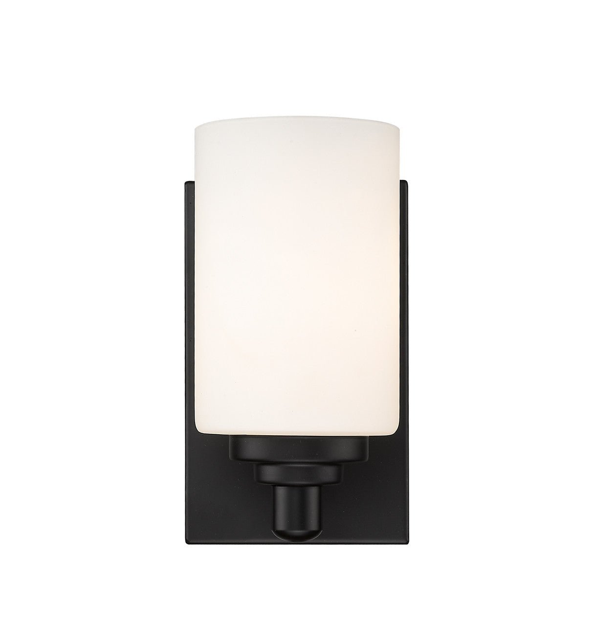 Z-Lite Soledad 1 Light Wall Sconce in Matte Black 485-1S-MB