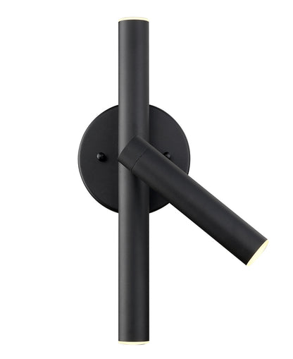 Z-Lite Forest 3 Light Wall Sconce in Matte Black 917-3S-MB-LED