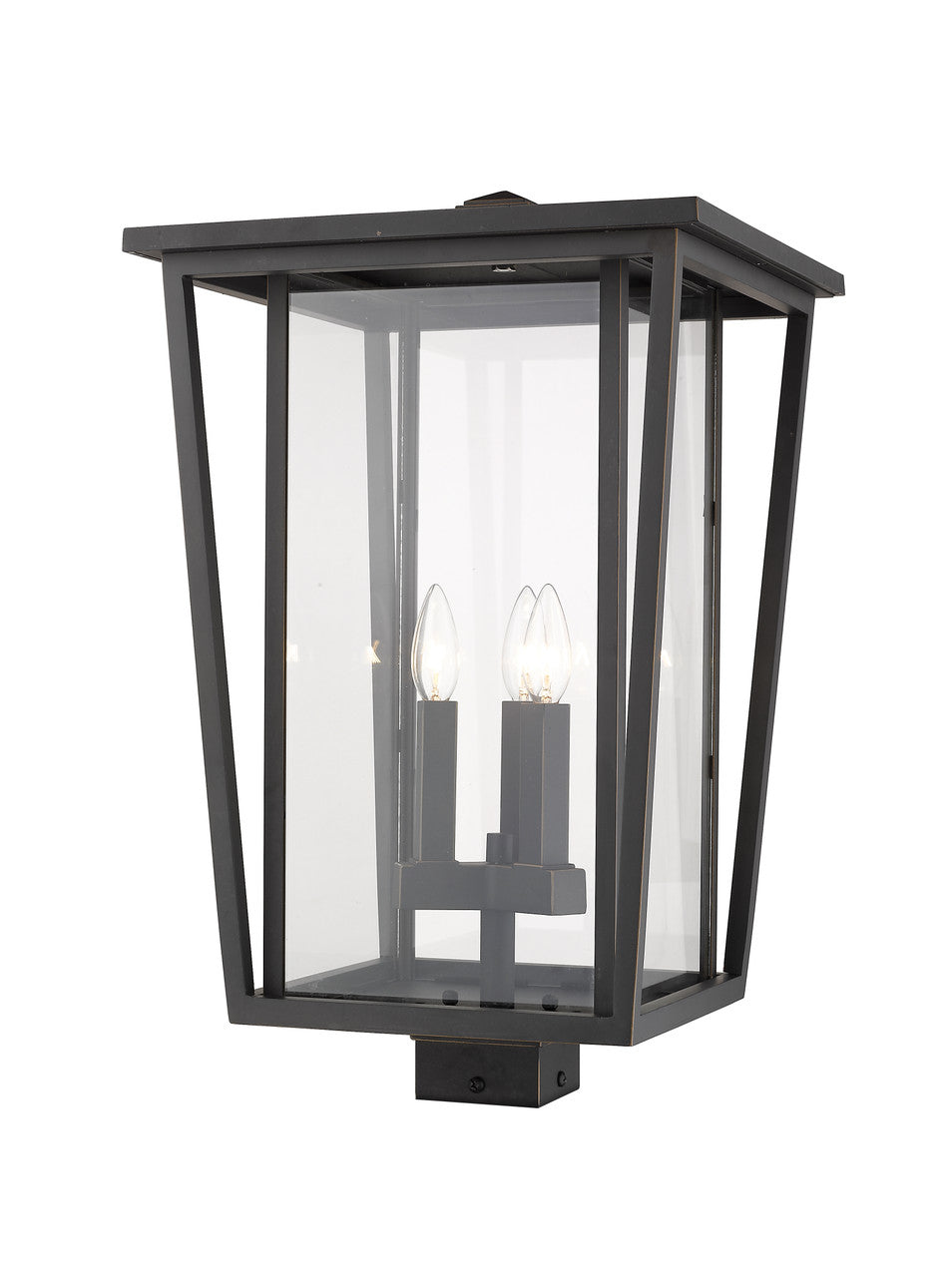 Z-Lite Seoul 3 Light Outdoor Post Mount Fixture in Oil Rubbed Bronze 571PHXLS-ORB