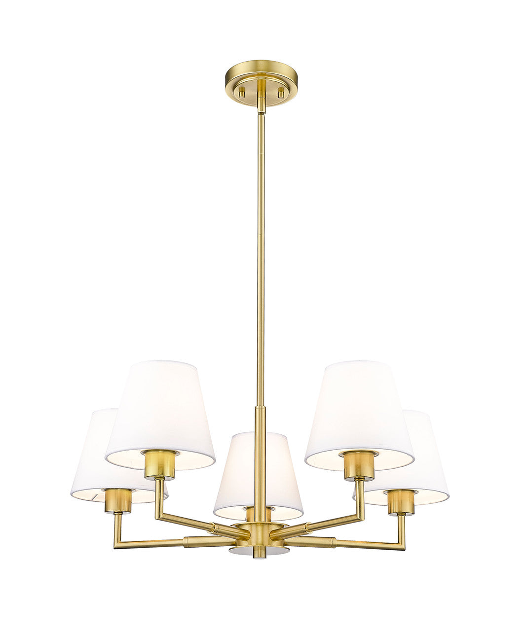 Z-Lite Leila 5 Light Chandelier in Luxe Gold 744-26R-LG