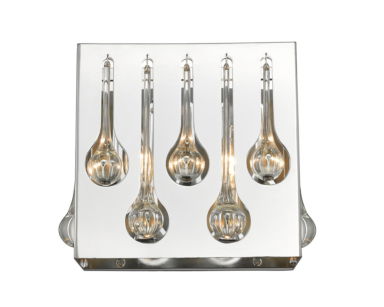 Z-Lite Oberon 2 Light Wall Sconce in Chrome 453SQ2S-CH