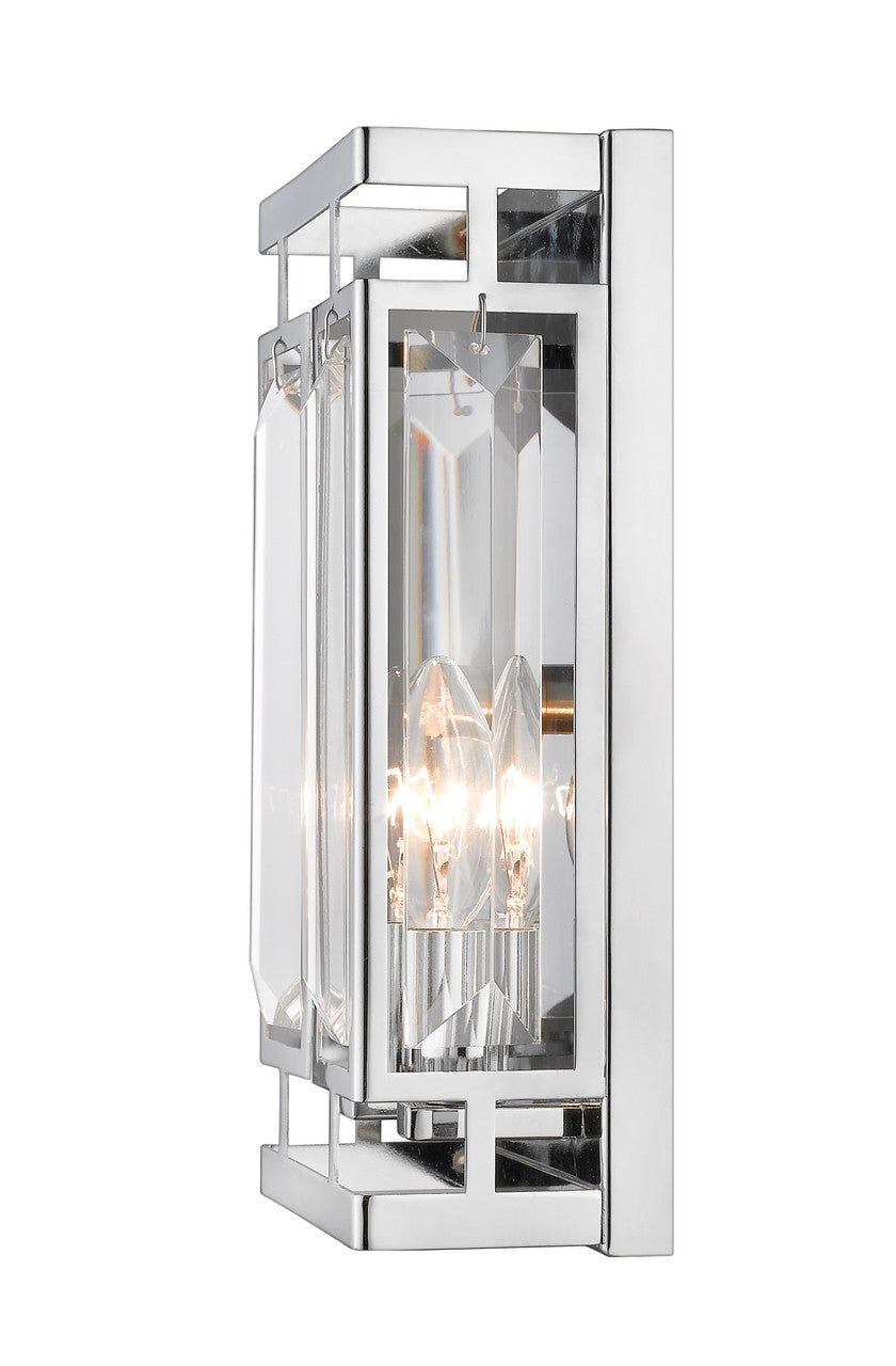 Z-Lite Mersesse 2 Light Wall Sconce in Chrome  6006-2S-CH